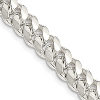 Sterling Silver 7.25mm Polished Domed Curb Chain Necklace