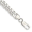 Sterling Silver 7.8mm Polished Domed Curb Chain Bracelet