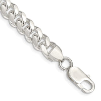 Sterling Silver 7.8mm Polished Domed Curb Chain Bracelet