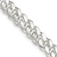 Sterling Silver 7.8mm Polished Domed Curb Chain Necklace