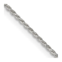 Sterling Silver 1.1mm Diamond-cut Rope Chain