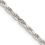 Sterling Silver 2.5mm Diamond-cut Rope Chain Necklace