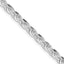 Sterling Silver Rhodium-plated 4.25mm Diamond-cut Rope Chain Necklace