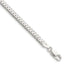 Sterling Silver Polished 4.1mm Double Oval Flat Chain Bracelet