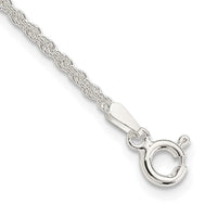 Sterling Silver 1.8mm Solid Rope Chain Anklet