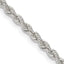 Sterling Silver 2.5mm Solid Rope Chain Necklace