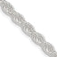 Sterling Silver 4.5mm Solid Rope Chain Necklace