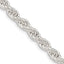 Sterling Silver 5mm Solid Rope Chain Necklace