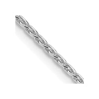 Sterling Silver Rhodium-plated 1.5mm Diamond-Cut Spiga Chain Necklace w/2in ext.