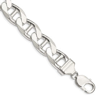 Sterling Silver 13.5mm Flat Cuban Anchor Chain