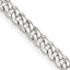 Sterling Silver 4mm Beveled Curb Chain Necklace