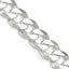 Sterling Silver 14mm Beveled Curb Chain Necklace