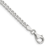 Sterling Silver Polished 3.15mm Curb Chain Bracelet