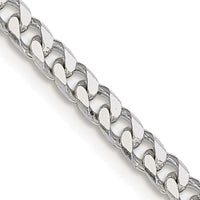 Sterling Silver Polished 3.5mm Curb Chain Necklace