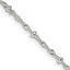 Sterling Silver 2.5mm Singapore w/ Beads Chain Necklace