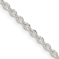 Sterling Silver Flat Link Cable Chain