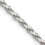 Sterling Silver 2.5mm Flat Rope Chain Necklace