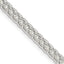 Sterling Silver 3mm Square Spiga Chain Necklace