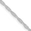 Sterling Silver Rhodium-plated 2mm Loose Rope Chain Necklace