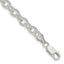 Sterling Silver 6.25mm Fancy Patterned Rolo Chain Bracelet