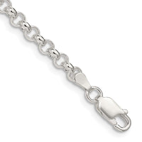 Sterling Silver 4mm Rolo Chain Bracelet