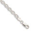 Sterling Silver 4.55mm Fancy Patterned Rolo Chain Bracelet