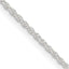 Sterling Silver 1.3mm Loose Rope Chain Necklace