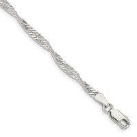 Sterling Silver 3mm Singapore Chain