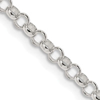 Sterling Silver 3mm Rolo Chain Necklace