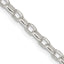 Sterling Silver 3.2mm Oval Fancy Rolo Chain Necklace