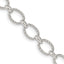 Sterling Silver 6.1mm Fancy Patterned Rolo Chain Necklace