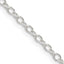 Sterling Silver 2.25mm Oval Cable Chain Necklace