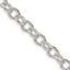 Sterling Silver 5.75mm Oval Cable Chain Necklace