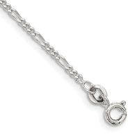 Sterling Silver 1.75mm Figaro Chain Anklet