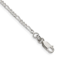 Sterling Silver 2.25mm Figaro Chain