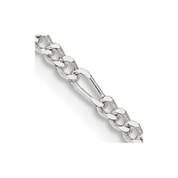 Sterling Silver 2.25mm Figaro Chain Necklace