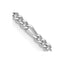 Sterling Silver Rhodium-plated Figaro Chain