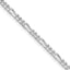 Sterling Silver Rhodium-plated 2.85mm Figaro Chain Necklace