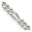 Sterling Silver 3.5mm Figaro Chain Necklace