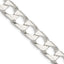 Sterling Silver 10.3mm Flat Open Curb Chain Necklace