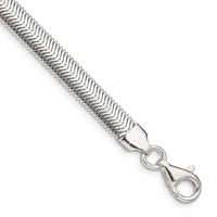 Sterling Silver 6.25mm Flat Oval Snake Chain