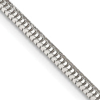 Sterling Silver 2.5mm Diamond-cut Snake Chain Necklace