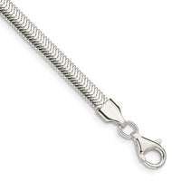 Sterling Silver 4.2mm Flat Oval Snake Chain