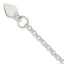 Sterling Silver Engraveable Heart Disc on Fancy Link Toggle Bracelet - Larson Jewelers