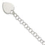 Sterling Silver Engraveable Heart Childs Bracelet - Larson Jewelers