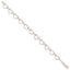 Sterling Silver Heart Link Bracelet - Larson Jewelers