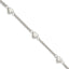 Sterling Silver Heart with Love Bracelet - Larson Jewelers