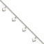 Sterling Silver Polished Hearts Anklet - Larson Jewelers