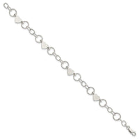 Sterling Silver Heart Bracelet - Larson Jewelers