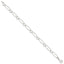 Sterling Silver Oval Link w/Hearts Bracelet - Larson Jewelers